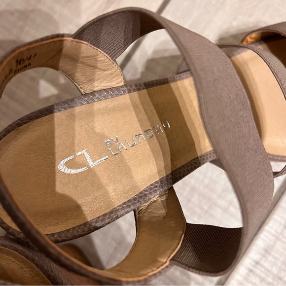 CL by‎ Laundry Taupe Strappy Heels - Picture 8 of 8